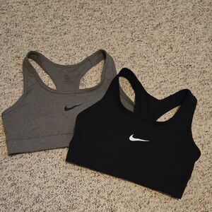 Nike Black and Gray Sports Bra Duo